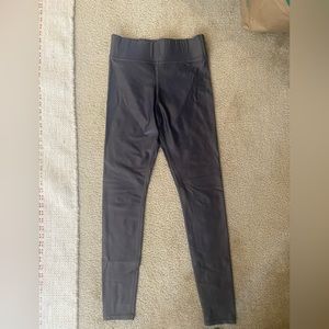Carbon 38 Womens Metallic/Shiny Gray Leggings